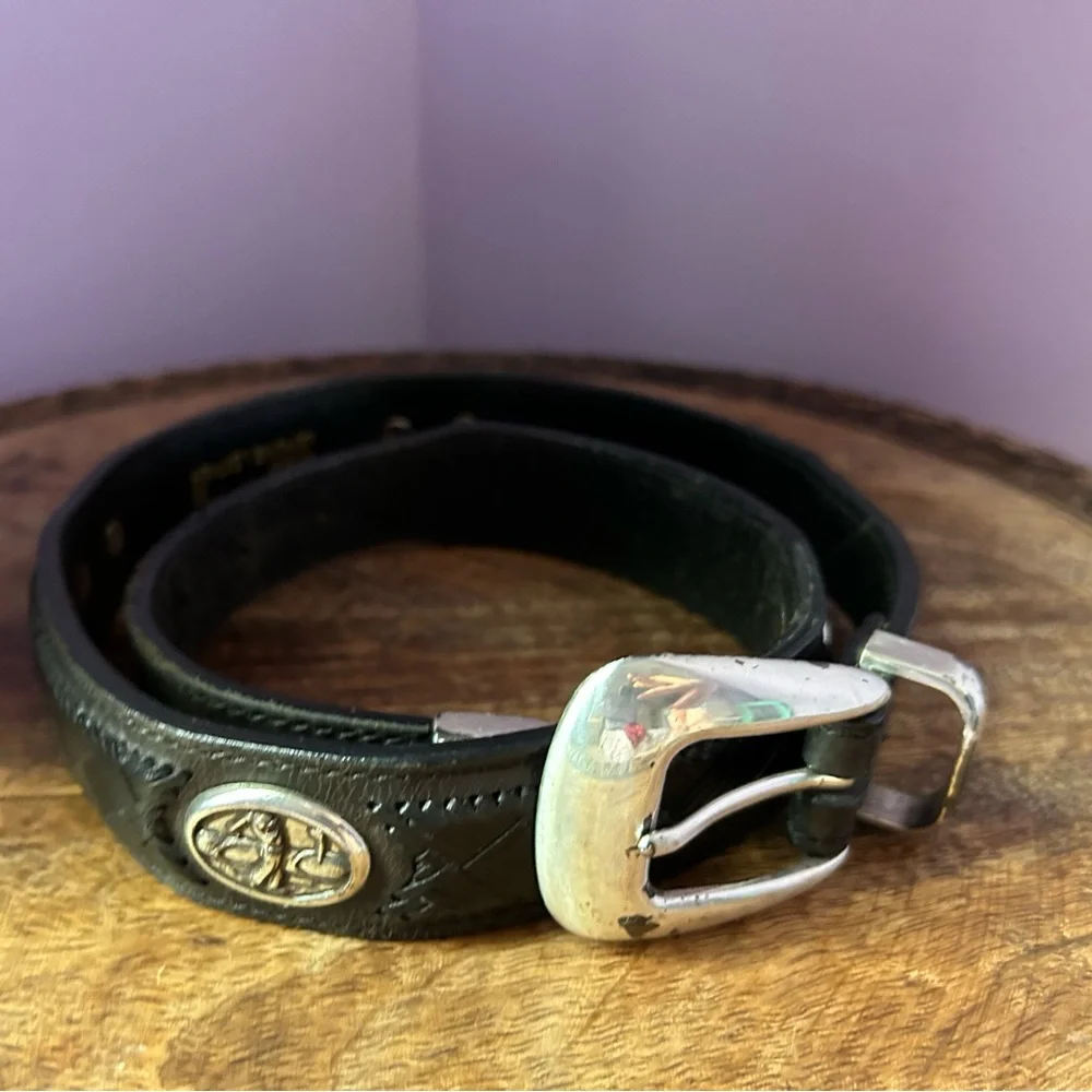 Sentry Black Leather Golf Belt 1996